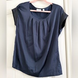 New York & Company Navy Blouse